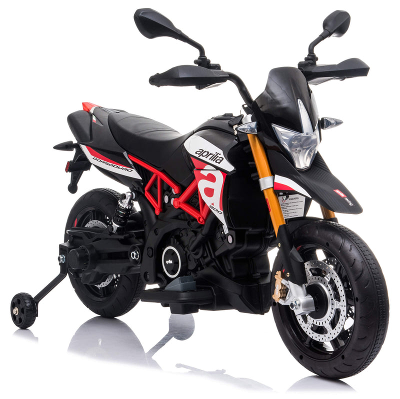 Moto Elettrica per Bambini 12V Aprilia Dorsoduro Rossa-1