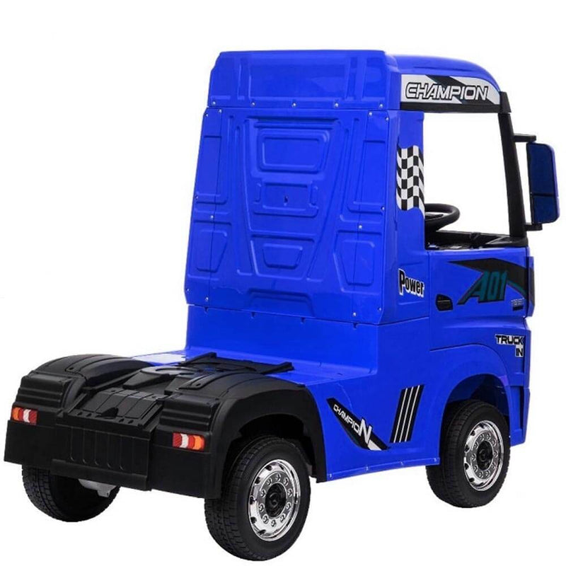Camion Elettrico Truck per Bambini 12V Mercedes Actros Blu-2