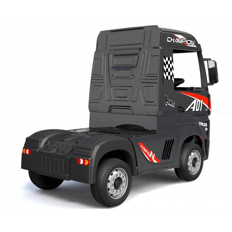 Camion Elettrico Truck per Bambini 12V Mercedes Actros Nero-2
