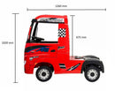 Camion Elettrico Truck per Bambini 12V Mercedes Actros Rosso-5