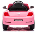 Macchina Elettrica per Bambini 12V Volkswagen Maggiolino Beetle Small Rosa-4