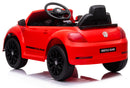 Macchina Elettrica per Bambini 12V Volkswagen Maggiolino Beetle Small Rossa-3