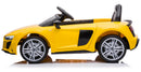 Macchina Elettrica per Bambini 12V Audi R8 Sport Gialla-2