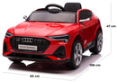 Macchina Elettrica per Bambini 12V Audi E-Tron Sportback Rossa-4