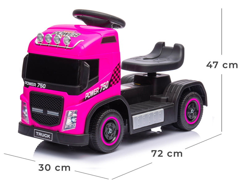 Camion Elettrico per Bambini 6V Small Truck Rosa-6