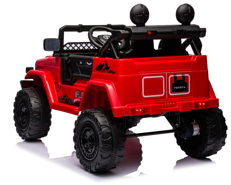 Macchina Elettrica per Bambini 12V Toyota Cruiser Rossa-3