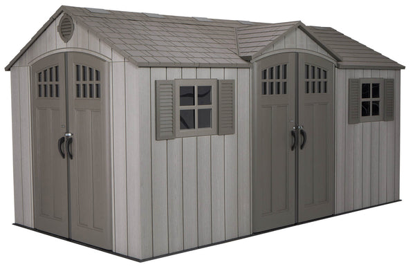 prezzo Casette Box da Giardino Porta Utensili 243,8x457,2 cm in Polietilene Utah