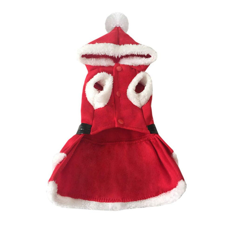 Vestito di Babbo Natale per Cani Femmina Taglia S Rizzetti Rosso-4