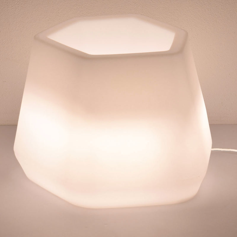 Vaso Luminoso da Giardino a LED 40x35x27 cm in Resina 5W Magnolia Bianco Neutro-3