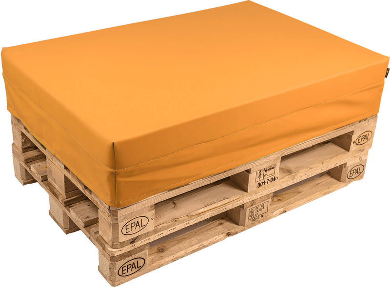 Cuscino per Pallet 120x80 cm in Similpelle Pomodone Arancione-1