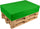 Cuscino per Pallet 120x80cm in Tessuto Pomodone Verde