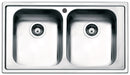 Lavello Cucina 2 Vasche 86x50 cm in Acciaio Inox Apell Melodia-1