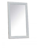 Specchio Cuore 50x2x85 h cm in Legno di paulownia Bianco-1