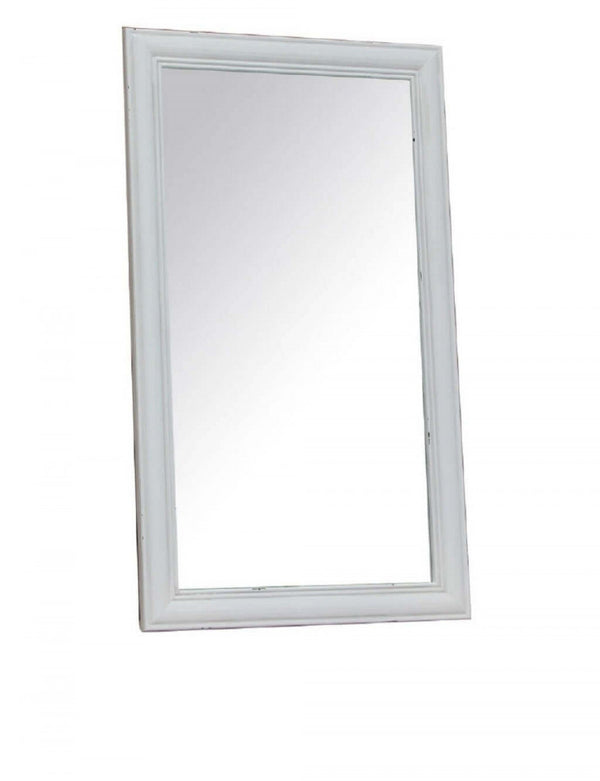 prezzo Specchio Cuore 50x2x85 h cm in Legno di paulownia Bianco