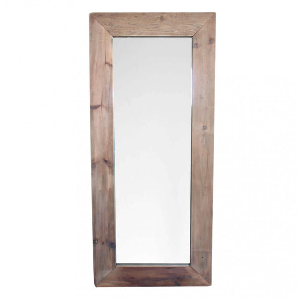 Specchio Trevor 180x80x5 h cm in Pino riciclato Marrone prezzo