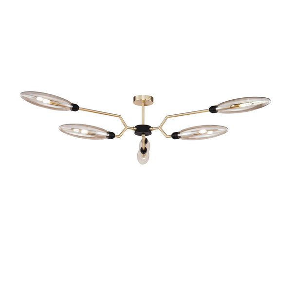 Plafoniera Modern in Metallo Ventura Opaco Oro sconto