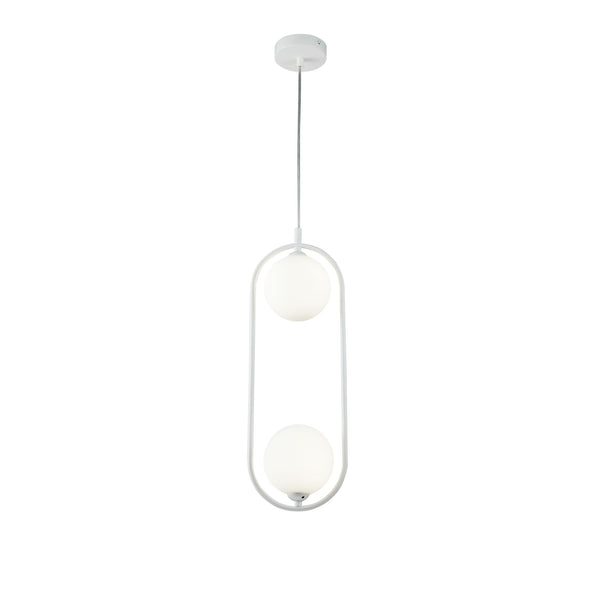 Lampada pendente Modern in Metallo Ring Bianco online
