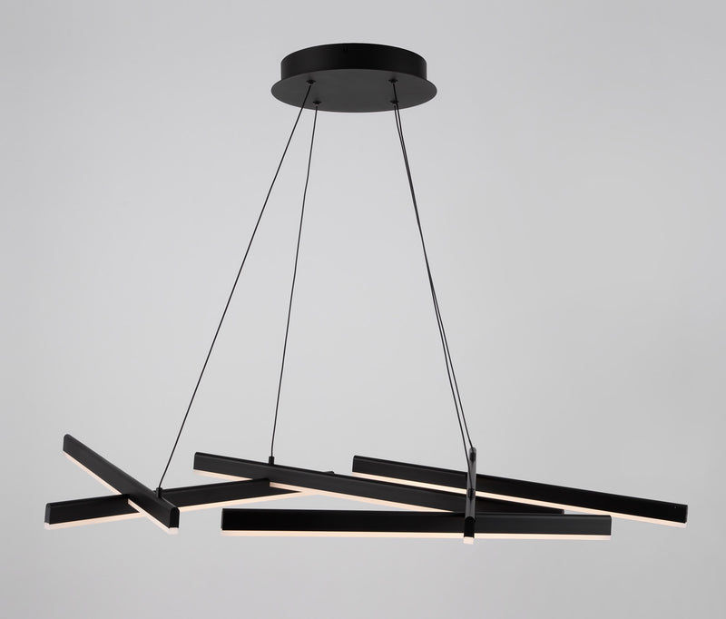 Lampada pendente Modern in Alluminio Line Nero