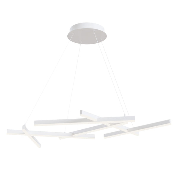 sconto Lampada pendente Modern in Alluminio Line Bianco