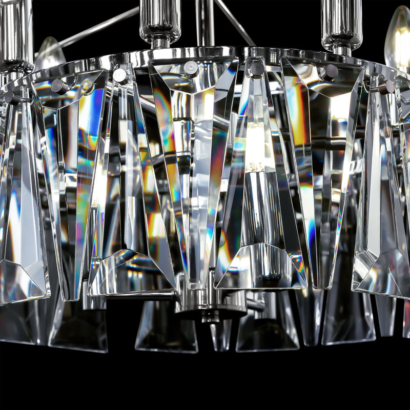 Lampada pendente Modern in Metallo Puntes Cromo-4