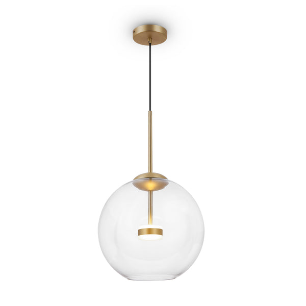 Lampada pendente Modern in Metallo e Vetro Cometa Opaco Oro online