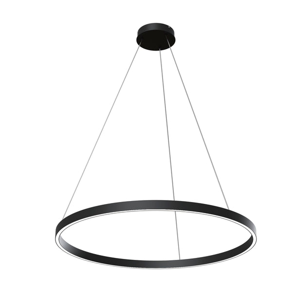 acquista Lampada pendente Modern in Alluminio Rim Nero