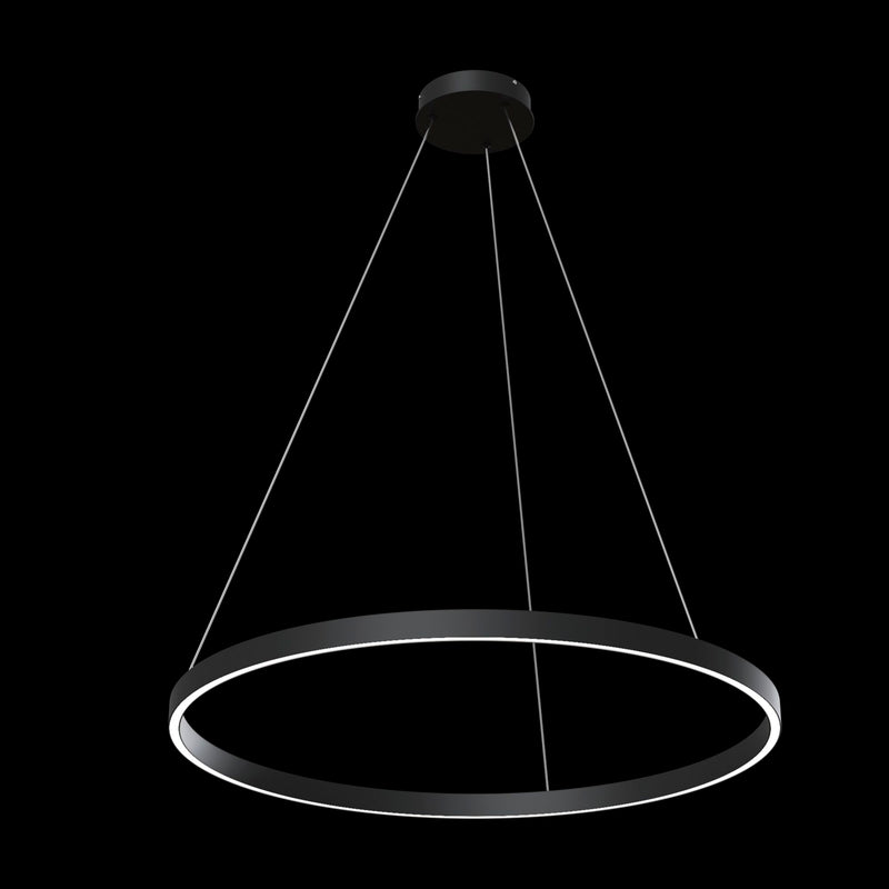 Lampada pendente Modern in Alluminio Rim Nero-2
