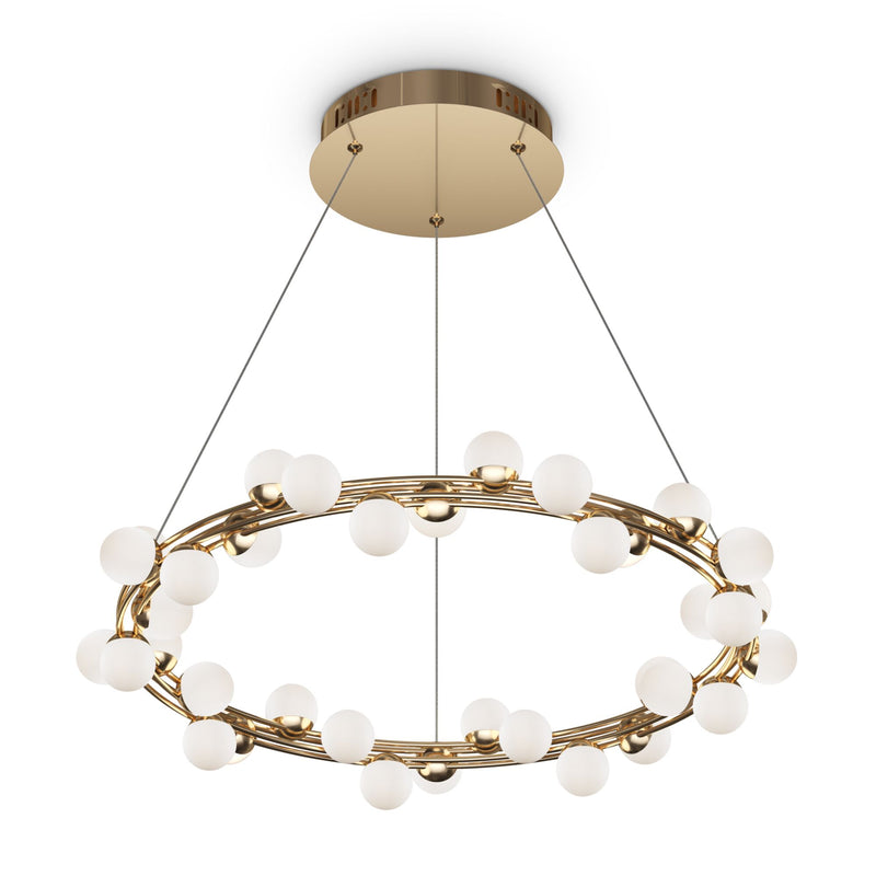 Lampada pendente Modern in Metallo Tessara Oro-1