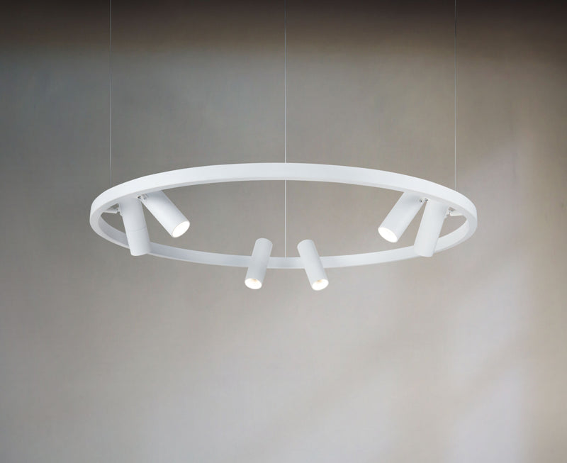 Lampada pendente Modern in Metallo e Acrilico Satellite Bianco-2