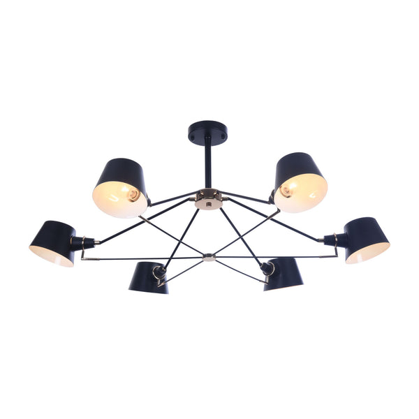 prezzo Lampadario Modern in Metallo Abigail Nero