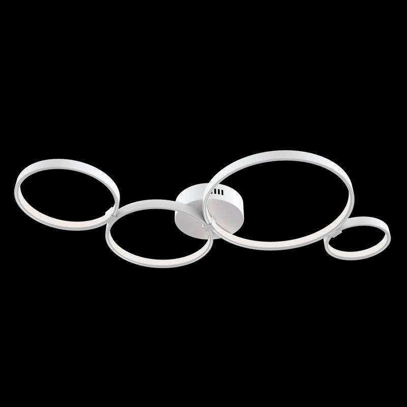 Plafoniera Modern in Metallo Olympia Bianco-3