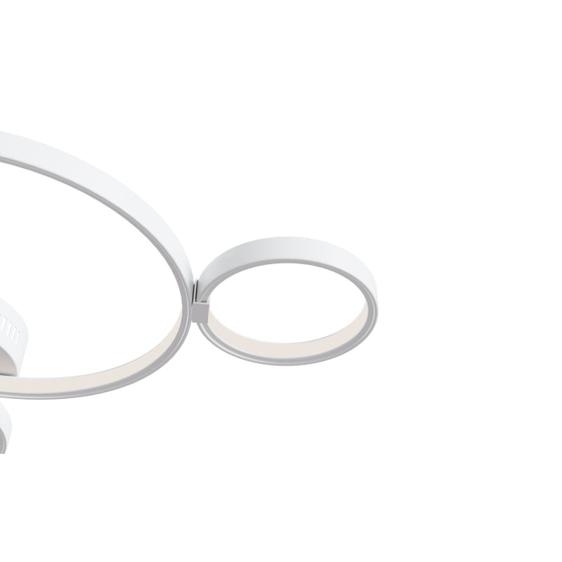 Plafoniera Modern in Metallo Olympia Bianco-4