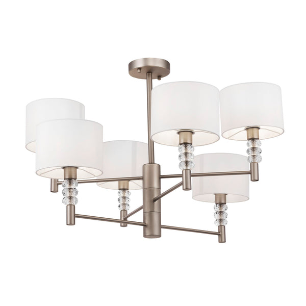 sconto Lampadario Modern in Metallo Lincoln Nickel
