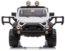 Macchina Elettrica per Bambini 2 Posti Maxi Fuoristrada 12V Happy Kids Bianca-7