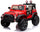 Macchina Elettrica per Bambini 2 Posti Ruote EVA Maxi Fuoristrada 12V Happy Kids Rossa