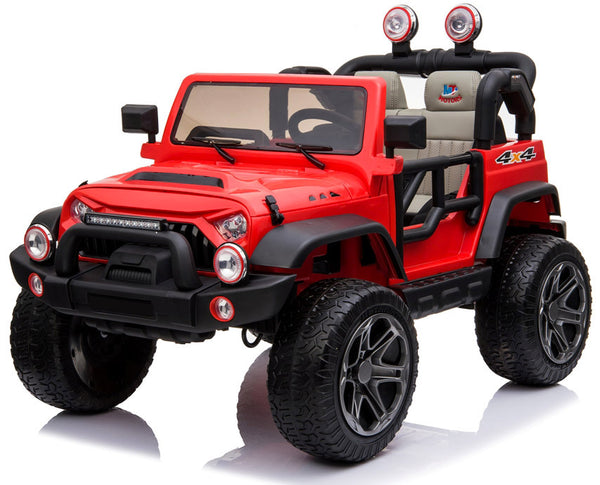 Macchina Elettrica per Bambini 2 Posti Ruote EVA Maxi Fuoristrada 12V Happy Kids Rossa acquista