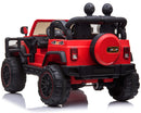 Macchina Elettrica per Bambini 2 Posti Maxi Fuoristrada 12V Happy Kids Rossa-9