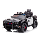 Macchina Elettrica della Polizia per Bambini 12V Dodge SRT Police Nera-1