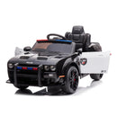 Macchina Elettrica della Polizia per Bambini 12V Dodge SRT Police Nera-3