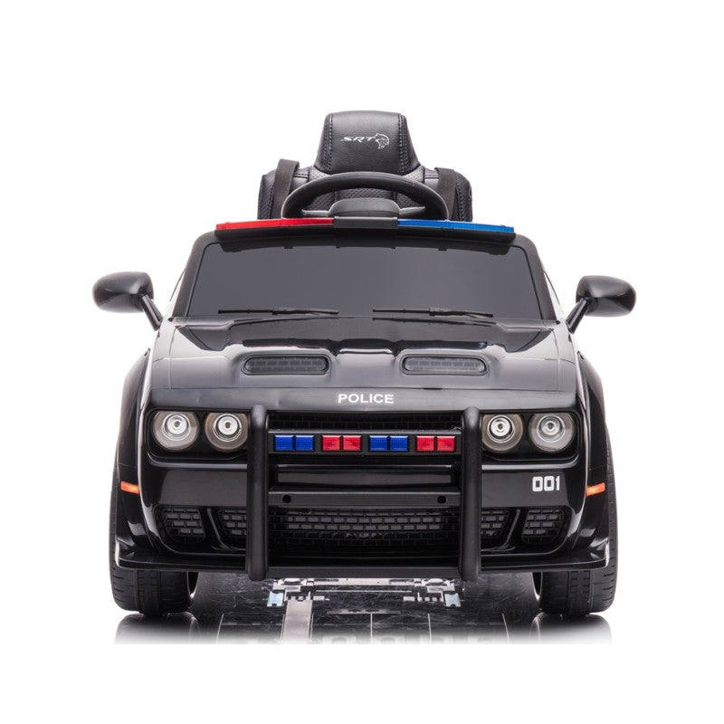 Macchina Elettrica della Polizia per Bambini 12V Dodge SRT Police Nera-6