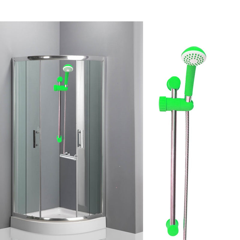 Asta saliscendi doccia regolabile 53 cm con doccino monogetto Verde-1