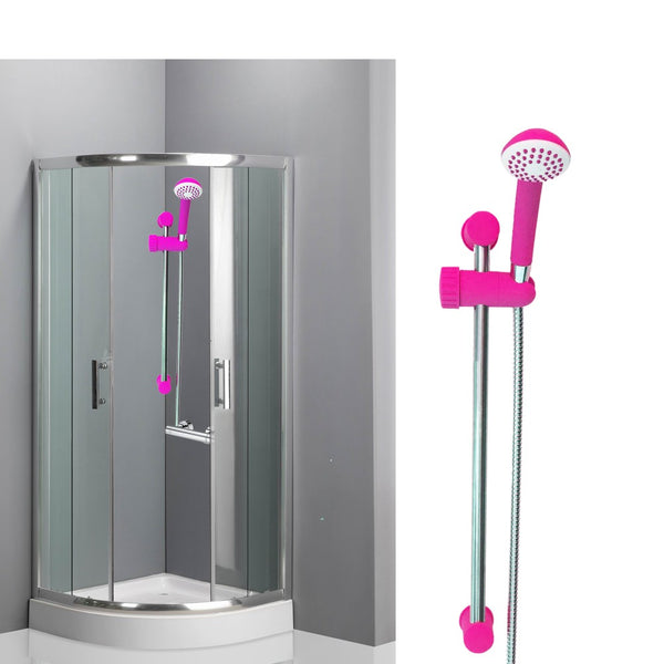 Asta saliscendi doccia regolabile 53 cm con doccino monogetto Fucsia online