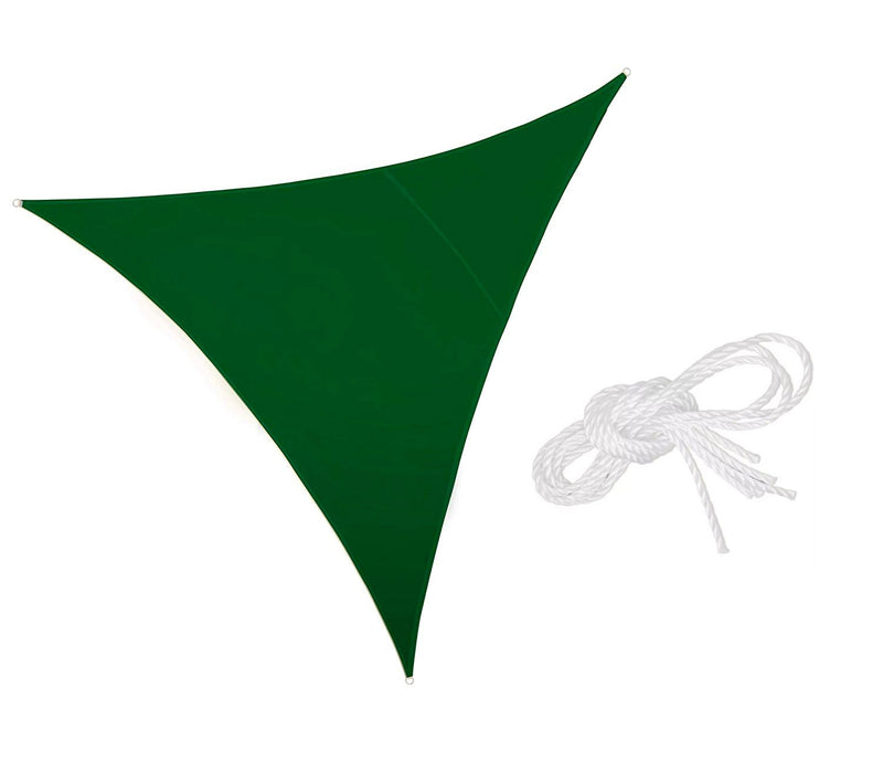 Tenda a Vela Ombreggiante Trinagolare 5x5x5m con corda Verde-1