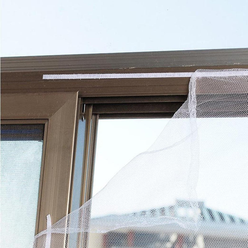 Zanzariera per finestra 120x150 cm Tenda Antinsetti a rete con velcro-3
