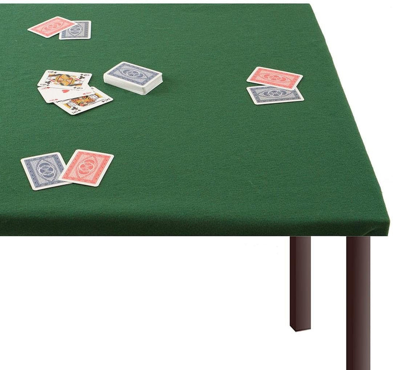 Panno da tavolo quadrato per gioco Poker 140x140 cm con elastico verde-3
