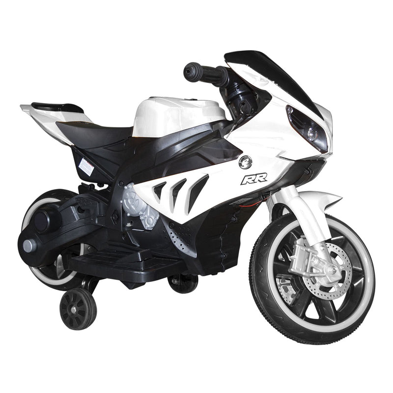 Moto Elettrica Arrow per Bambini 6V con Luci e Suoni Bianco-2