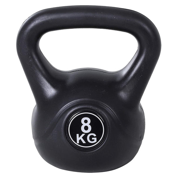 Kettlebell Fitness 8 Kg in PVC con Sabbia e Maniglia Nero online