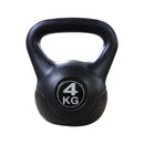 Kettlebell Fitness 4 Kg in PVC con Sabbia e Maniglia Nero-1