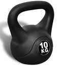 Kettlebell Fitness 10 Kg in PVC con Sabbia e Maniglia Nero-2