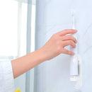 Porta spazzolino elettrico da parete con adesivo Bianco-3